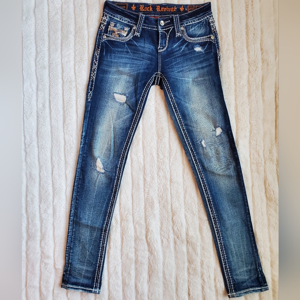 Rock Revival Charon Skinny Stretch Jean - Picture 4 of 10